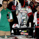 Then-Subway spokesman Jared Fogle poses with Austin Dillon, driver of the No. 33 Rheem Chevrolet after Dillon won the NASCAR Xfinity Series Subway Firecracker 250 Powered by Coca-Cola at Daytona International Speedway on July 4, 2015, in Daytona Beach, Florida.
Patrick Smith/Getty Images